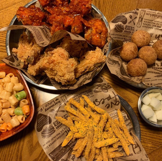 ハーフチキンとポテトとチーズボール