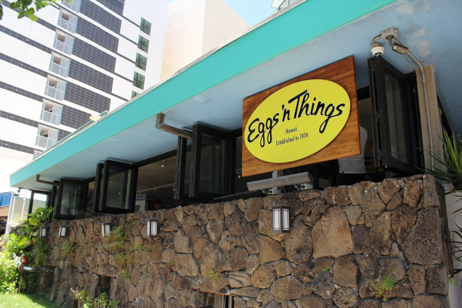 エッグスンシングスのワイキキビーチ・エッグプレス店外観