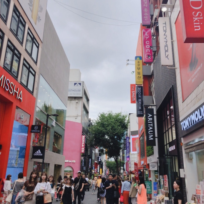 比較的にレートが高い明洞