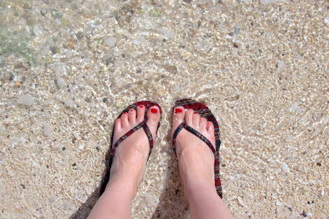 ビーチOKのサンダル