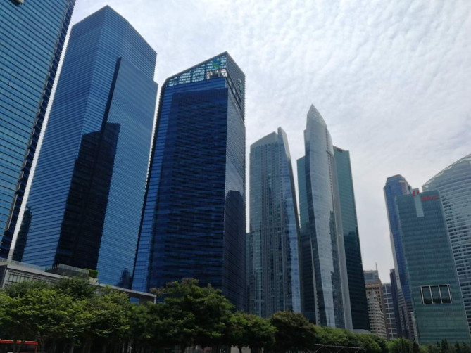 シンガポールにあるオフィス街