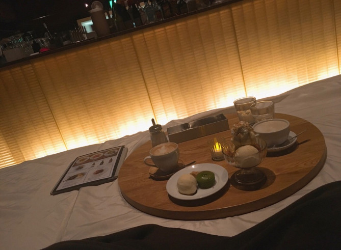 Chano-ma 横浜のベッド席とお料理一部