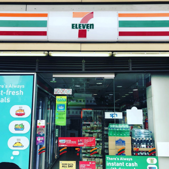 シンガポールのセブンイレブン