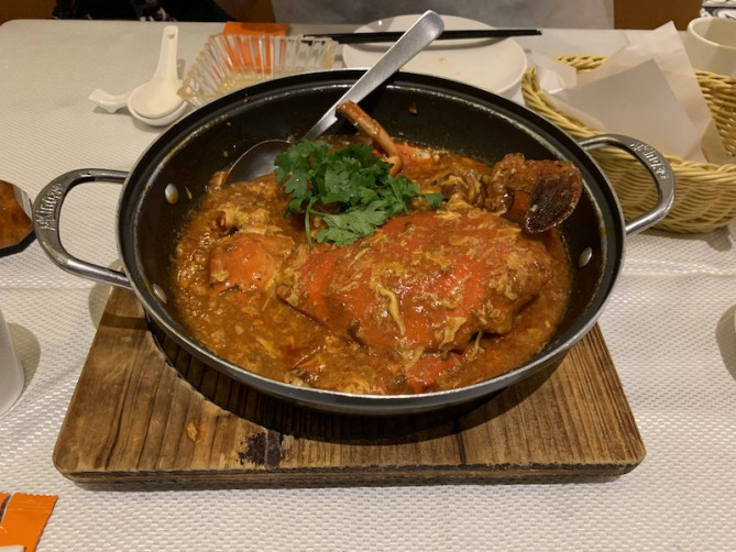 ジャンボシーフードのチリクラブ