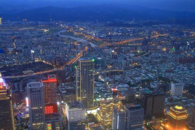 台北101から北東方向の眺め