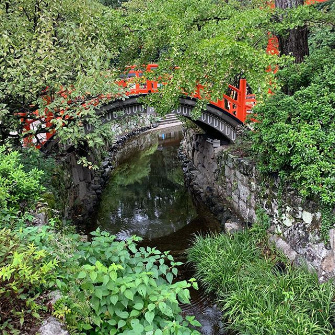 下鴨神社内に流れる川
