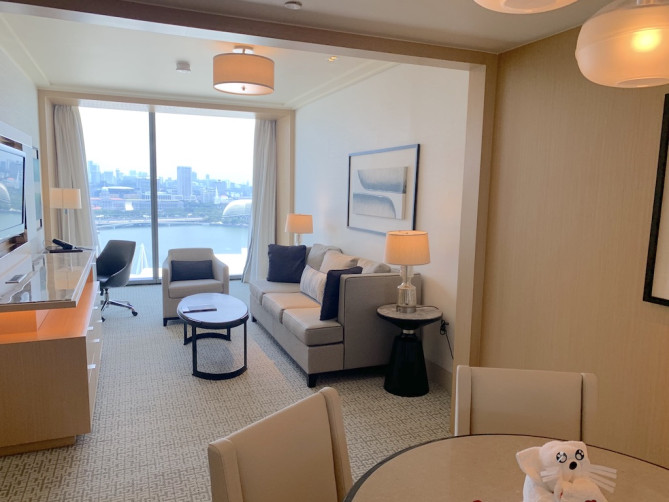 マリーナベイサンズホテルのオーキッドスイート