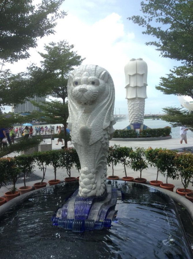 小さなマーライオン!