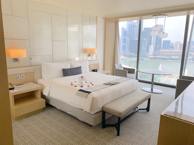 オーキッドスイートのベッドルーム