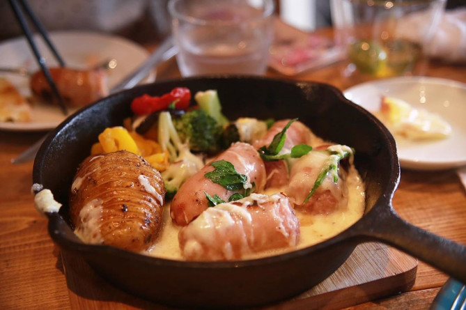 とろ～りラクレットのグリルプレート