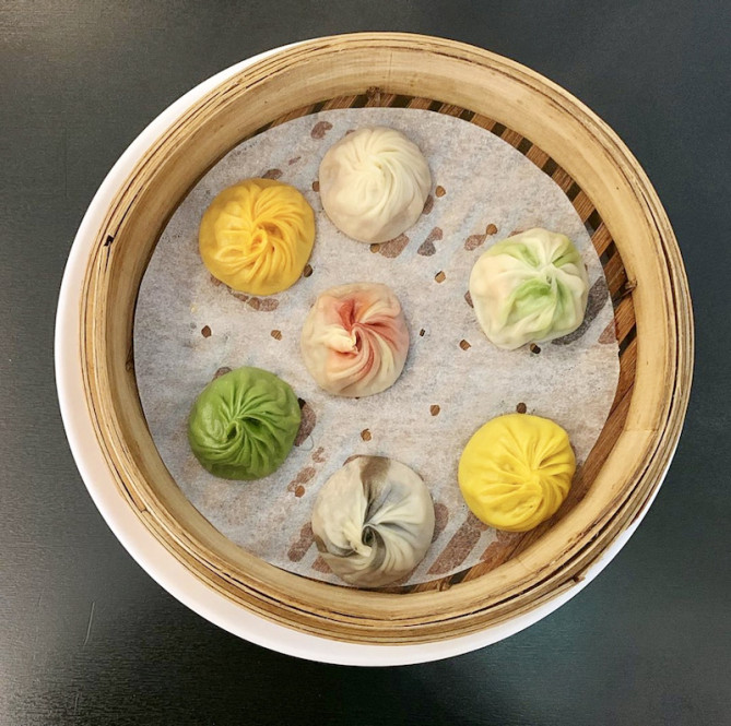 天然蔬果原汁彩色小籠包