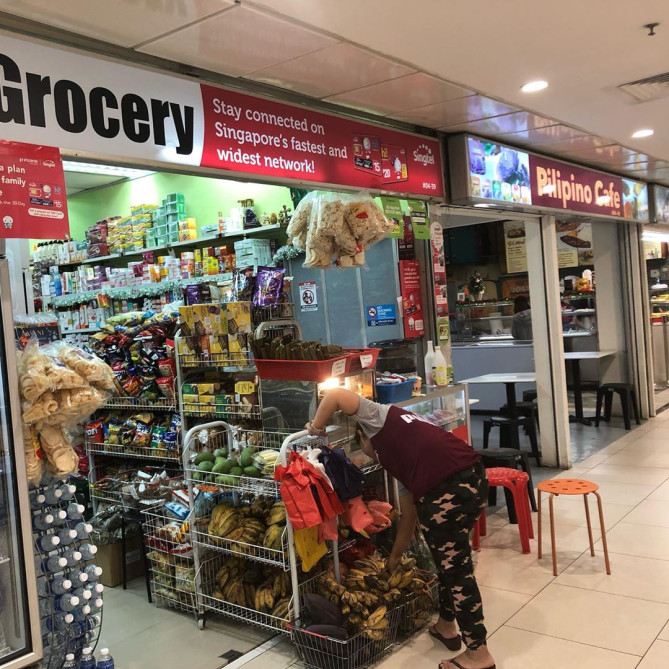 フィリピン系の商店が立ち並ぶラッキープラザ