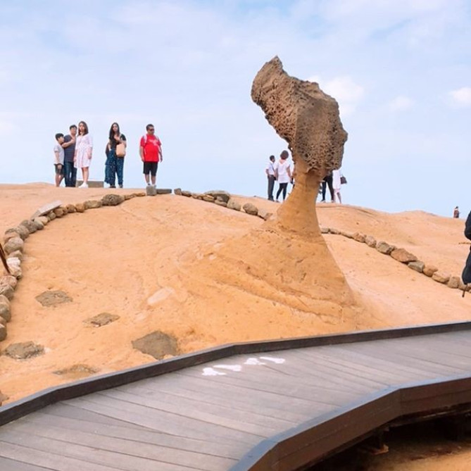 台湾の野柳地質公園