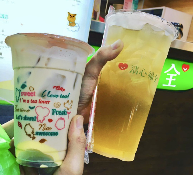 プリンミルクティー 