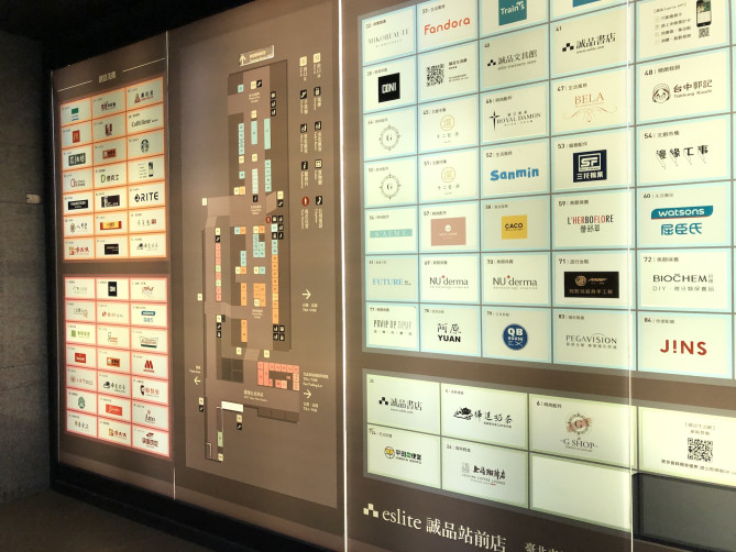 たくさんの店舗が立ち並ぶ