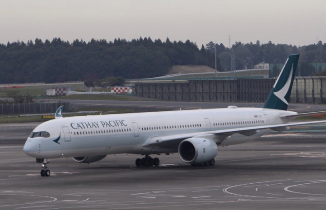 キャセイパシフィック航空の飛行機