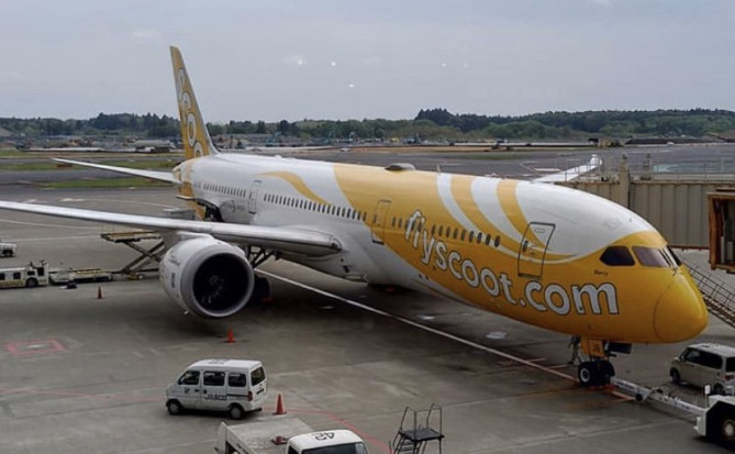 スクートの飛行機