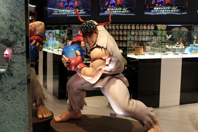 リュウのフィギュア／CAPCOM STORE TOKYO
