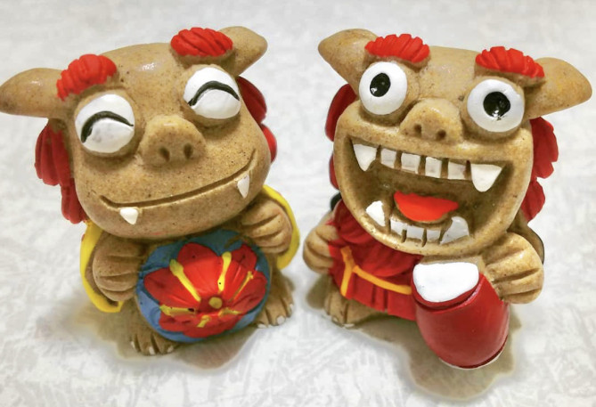 シーサーの置物 