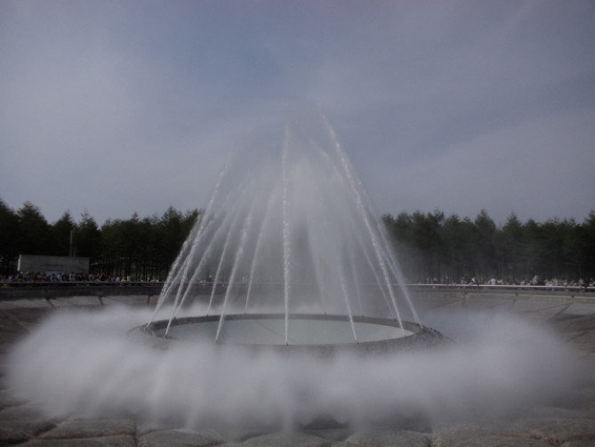 モエレ沼公園の噴水