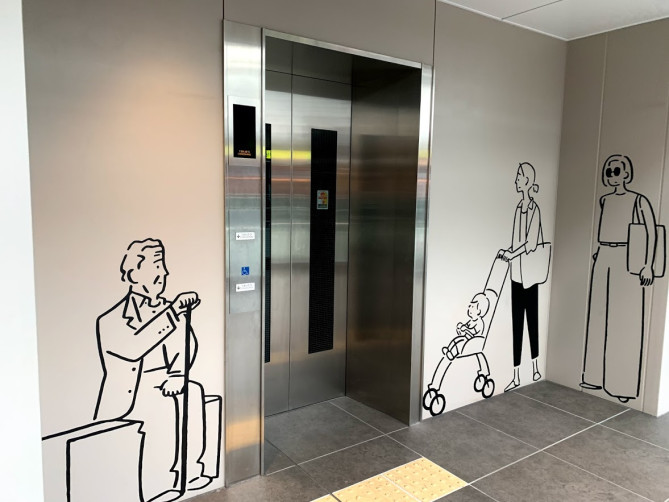 シモキタエキウエには長場雄氏のおしゃれなイラストがいっぱい