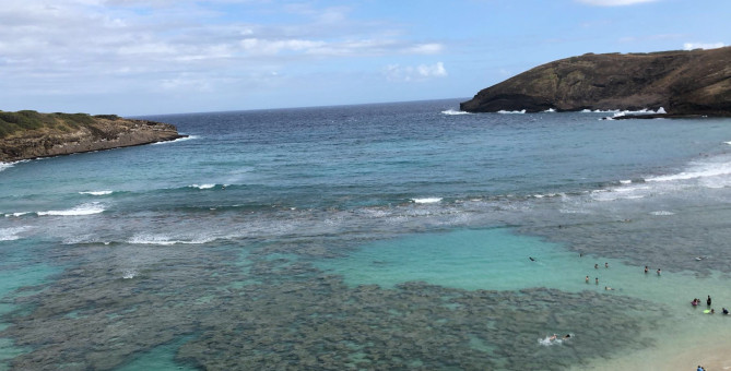 ハナウマベイの景色