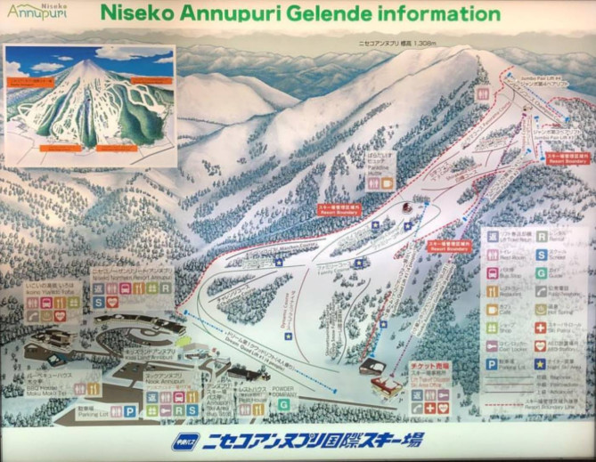 ニセコアンヌプリ国際スキー場のコース