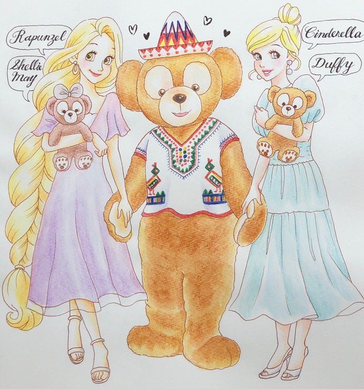 簡単】ディズニープリンセスのイラストの描き方！上級者のイラスト集 