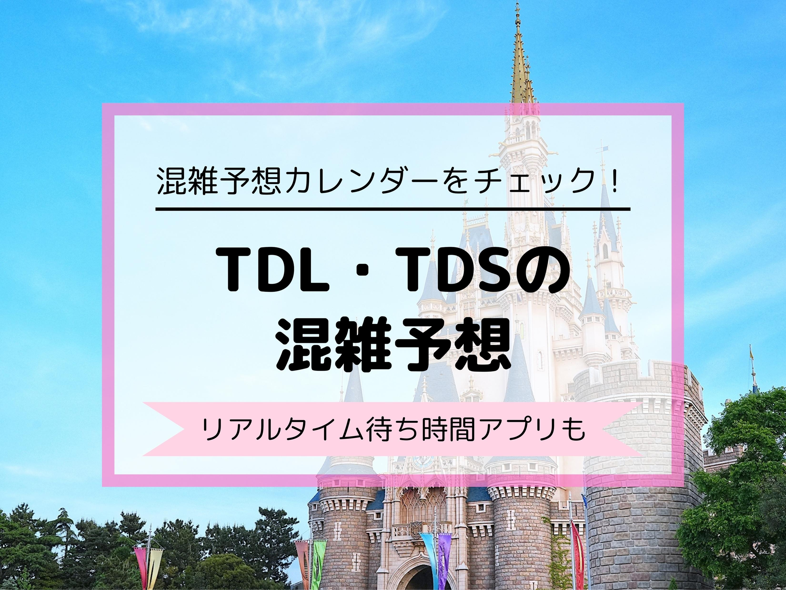 ディズニー混雑予想】2024年のTDL・TDSの混み具合は？11月・12月は混む？リアルタイム待ち時間アプリも